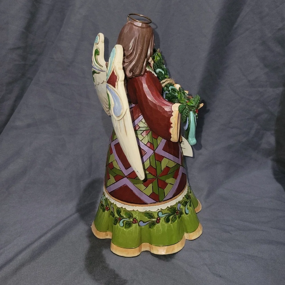 Jim Shore 2011 Glorious Garland Christmas Angel Figurine Heartwood #4023457